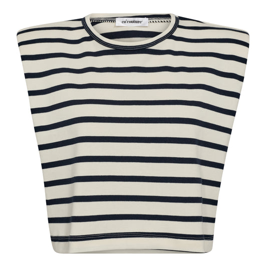 Co'Couture | ClassicCC Stripe ED Crop Tee 33076