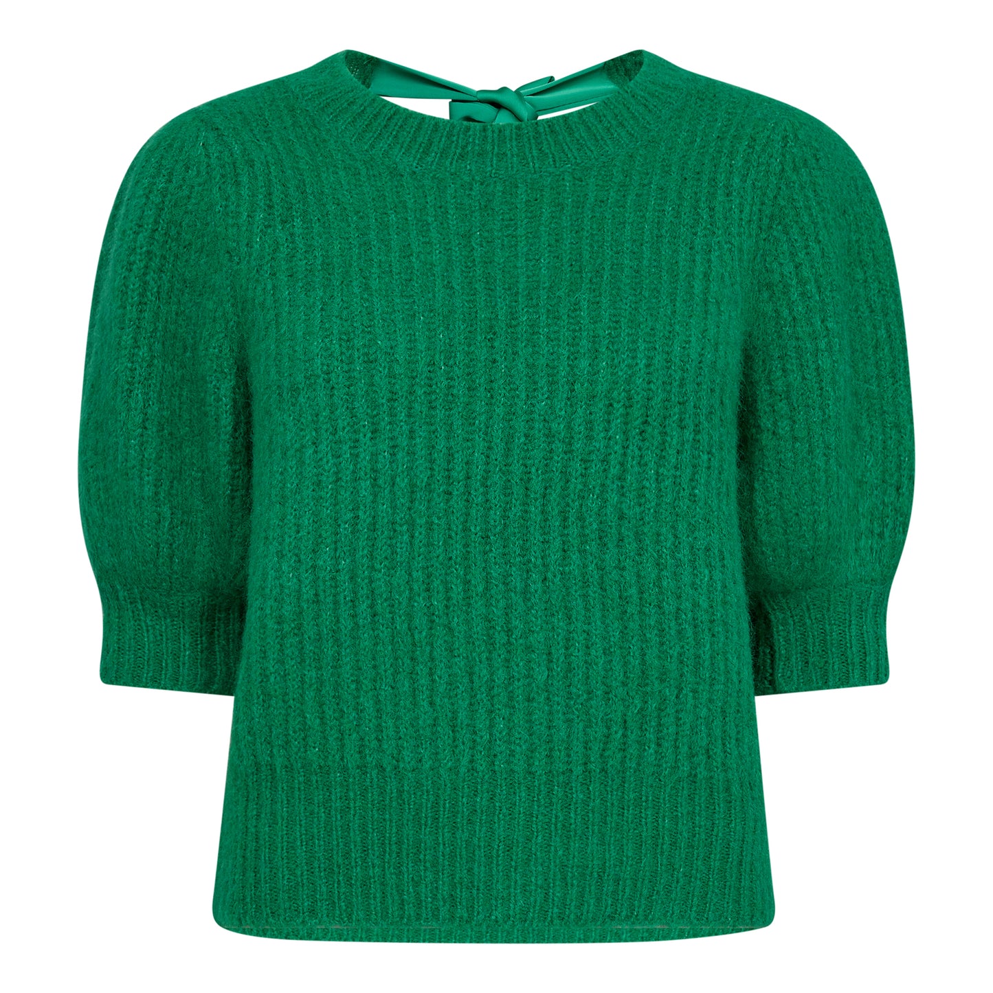 Co'Couture | CoralieCC Bow Rib Knit - Groen 244-32135