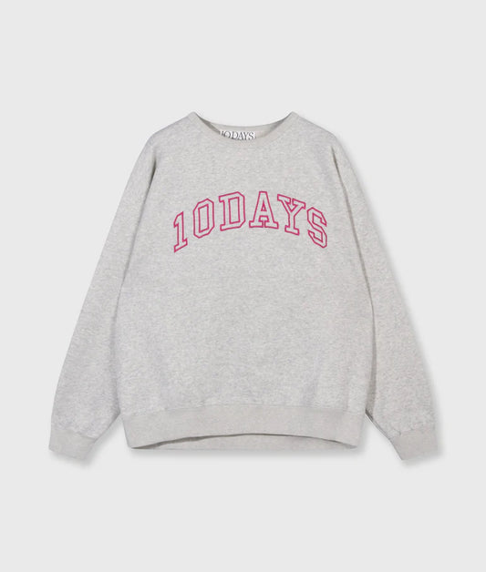 10Days | Statement Sweater - Light Grey Melee (20-800-5201)