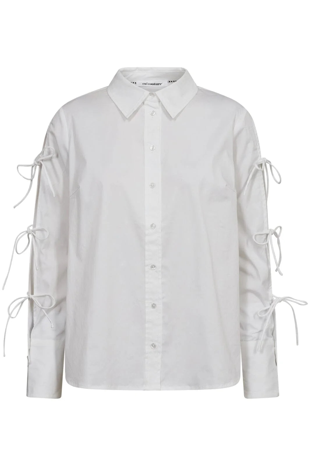 Co'Couture | PoppyCC Tie Sleeve Shirt - White (35752)