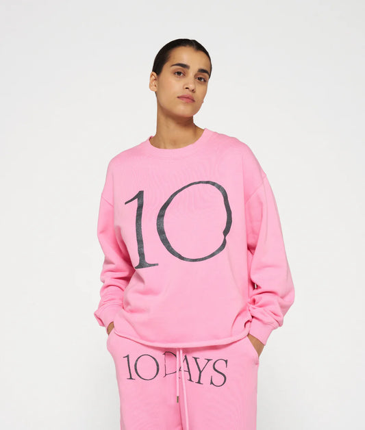 10Days | Sweater Logo - Pink 20-803-4204