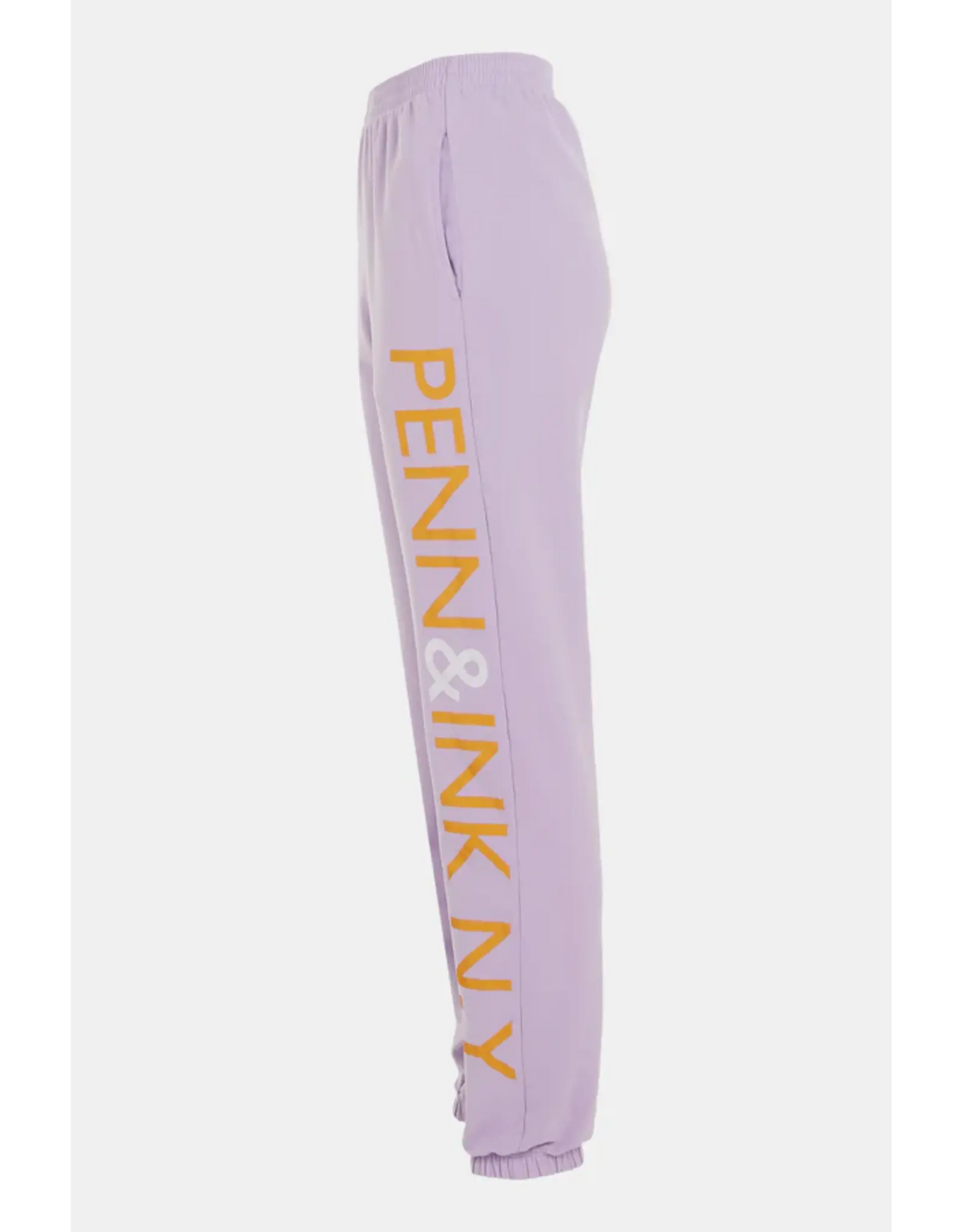 Penn & Ink | Trouser Print S24F1468LTD - Lilac/Tangerine