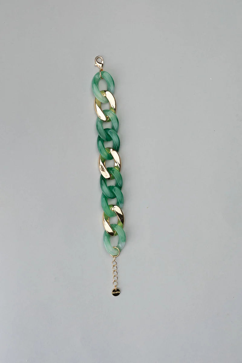 BOW19 | Armband & Ketting - Groen/Goud