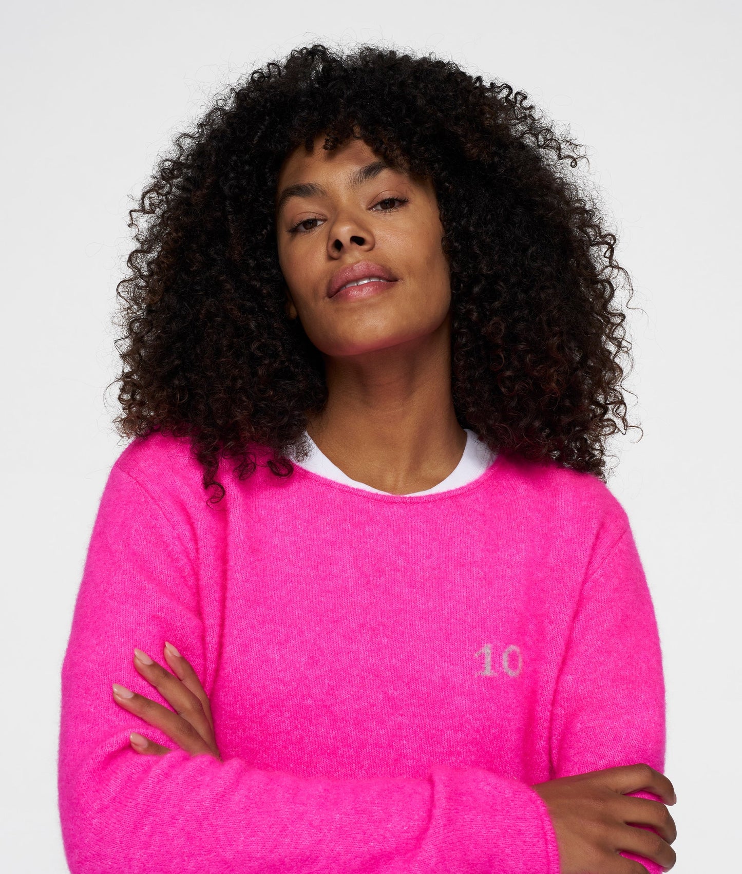 10Days | Soft Knit Sweater 10 - Neon Pink (20-621-5201)