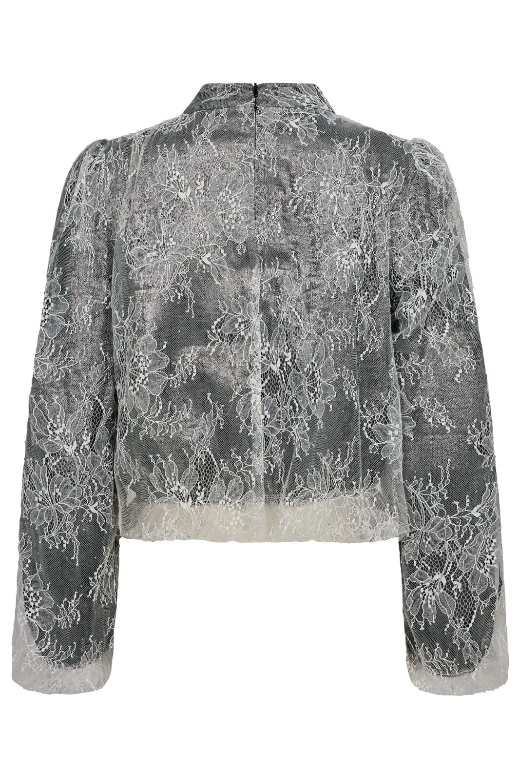 Co'Couture | Similicc Lace Balloon Blouse - Bone (245-35636)