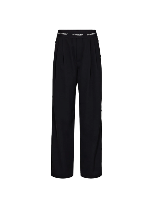 Co'Couture | AminaCC Logo Panel LL Pant - Navy (245-31370)