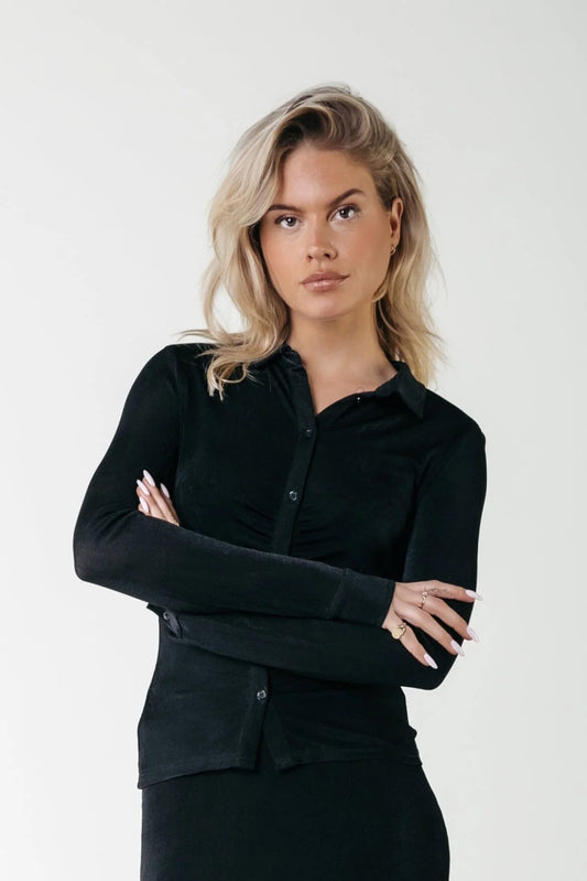 Colourful Rebel | Ismaya Button Down Top - Black (WT216145)