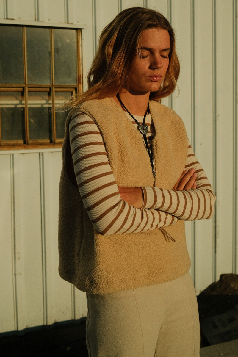 Penn & Ink | Spencer/Cardigan - Cream (W24C214LTD)