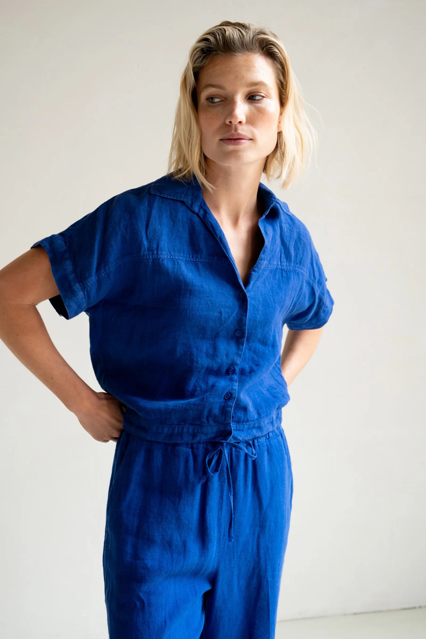 Penn & Ink | Blouse - Royal Blue (S25Z717)