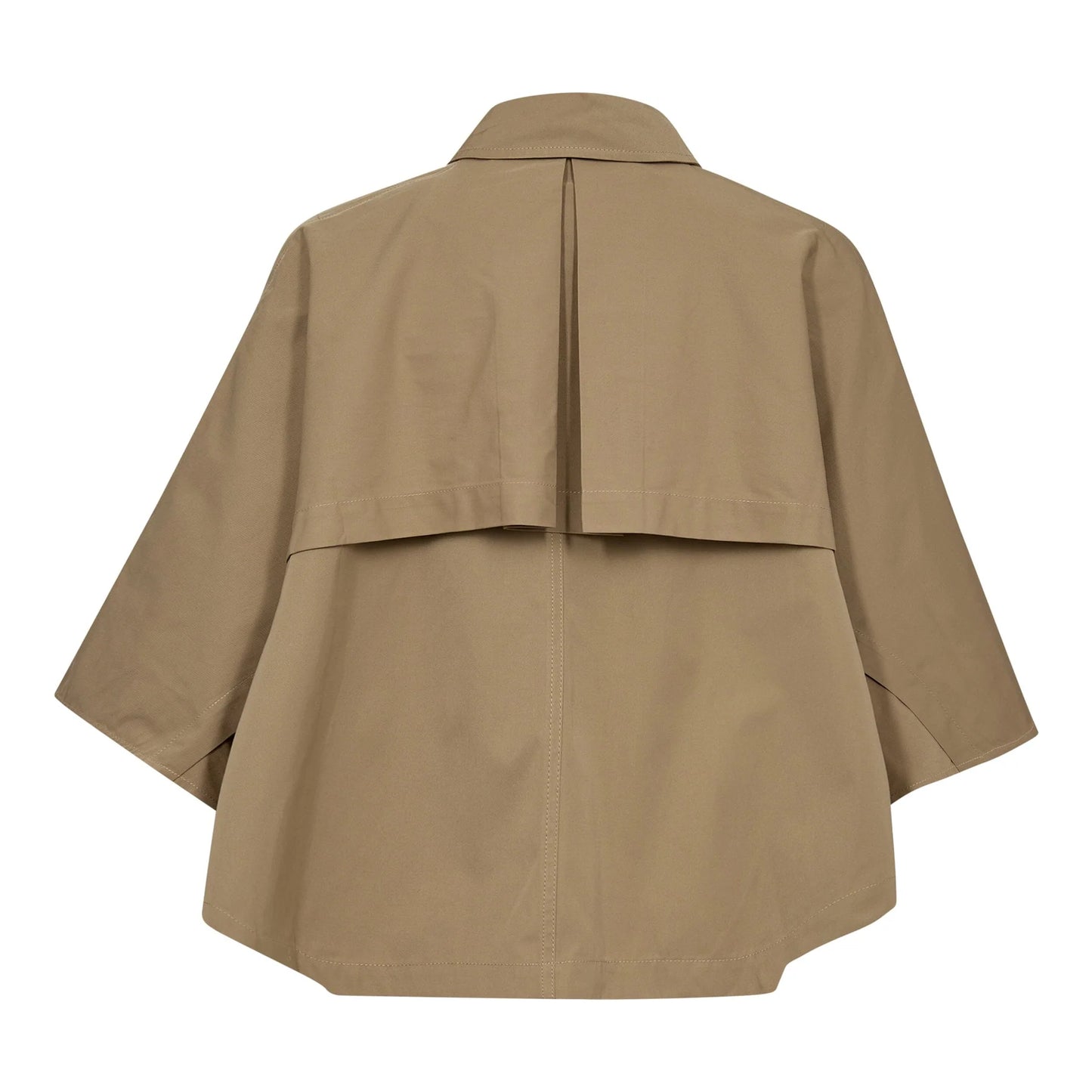 Co'Couture | Franciscc Crop Cape Jacket - Khaki (246-30272)