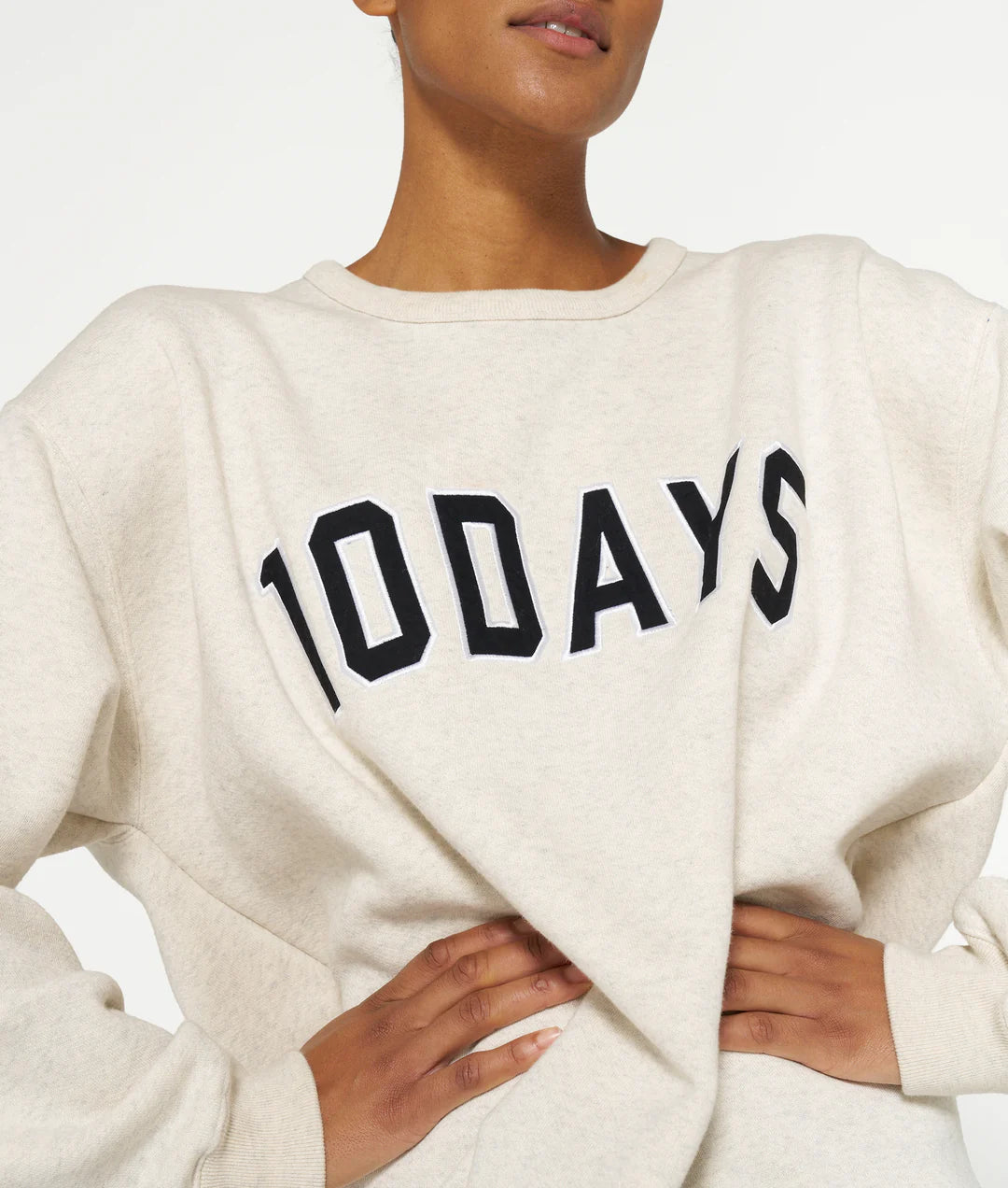 10DAYS | The statement sweater - Soft white melee (25-806-9900)