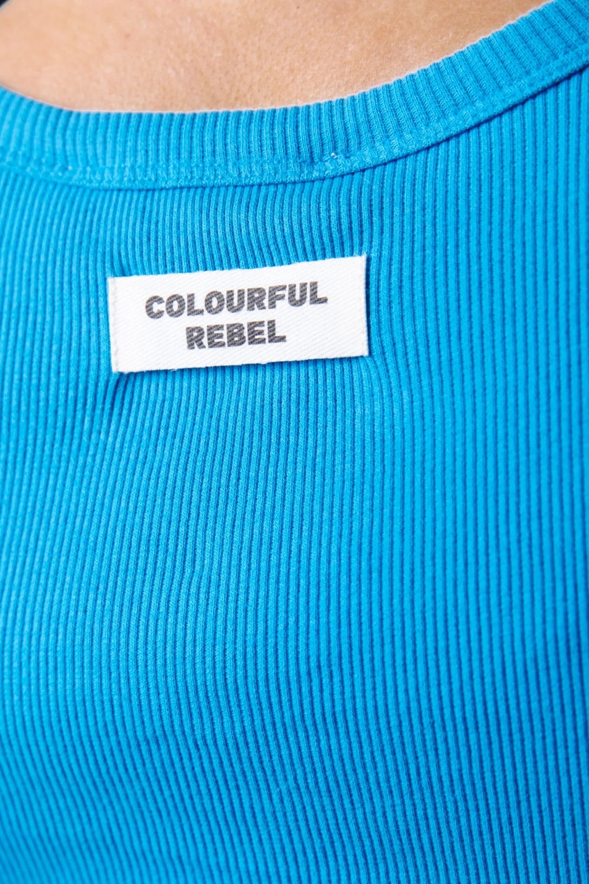 Colourful Rebel | Sachi Rib Tanktop - Light Ocean Blue WT215560