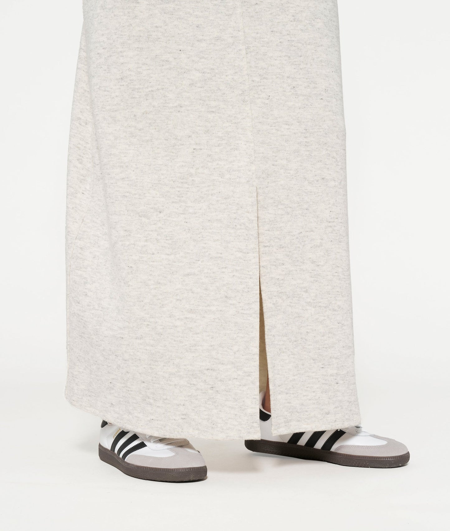 10Days | Knitted Maxi Skirt - White Grey (20-102-4201)