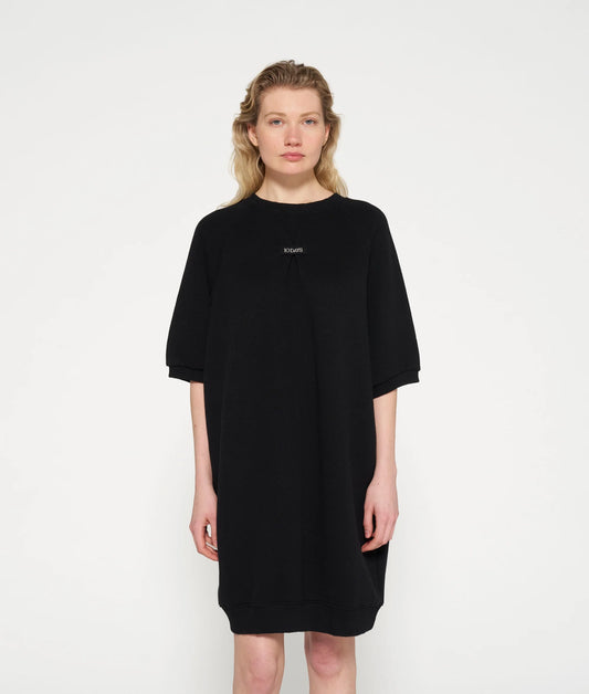 10Days | Short sleeve sweat dress - Black