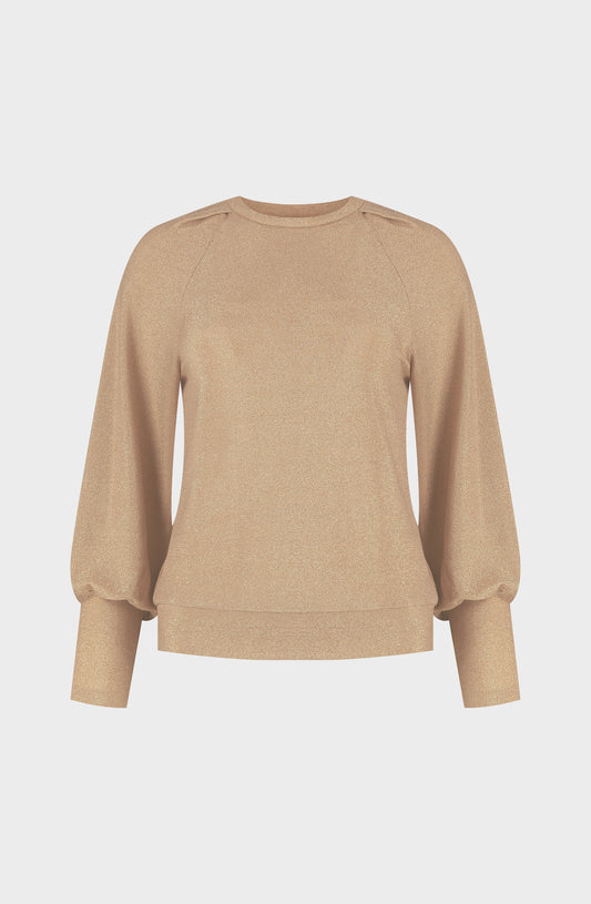 Amaya Amsteram | Femme Gold Top - Beige