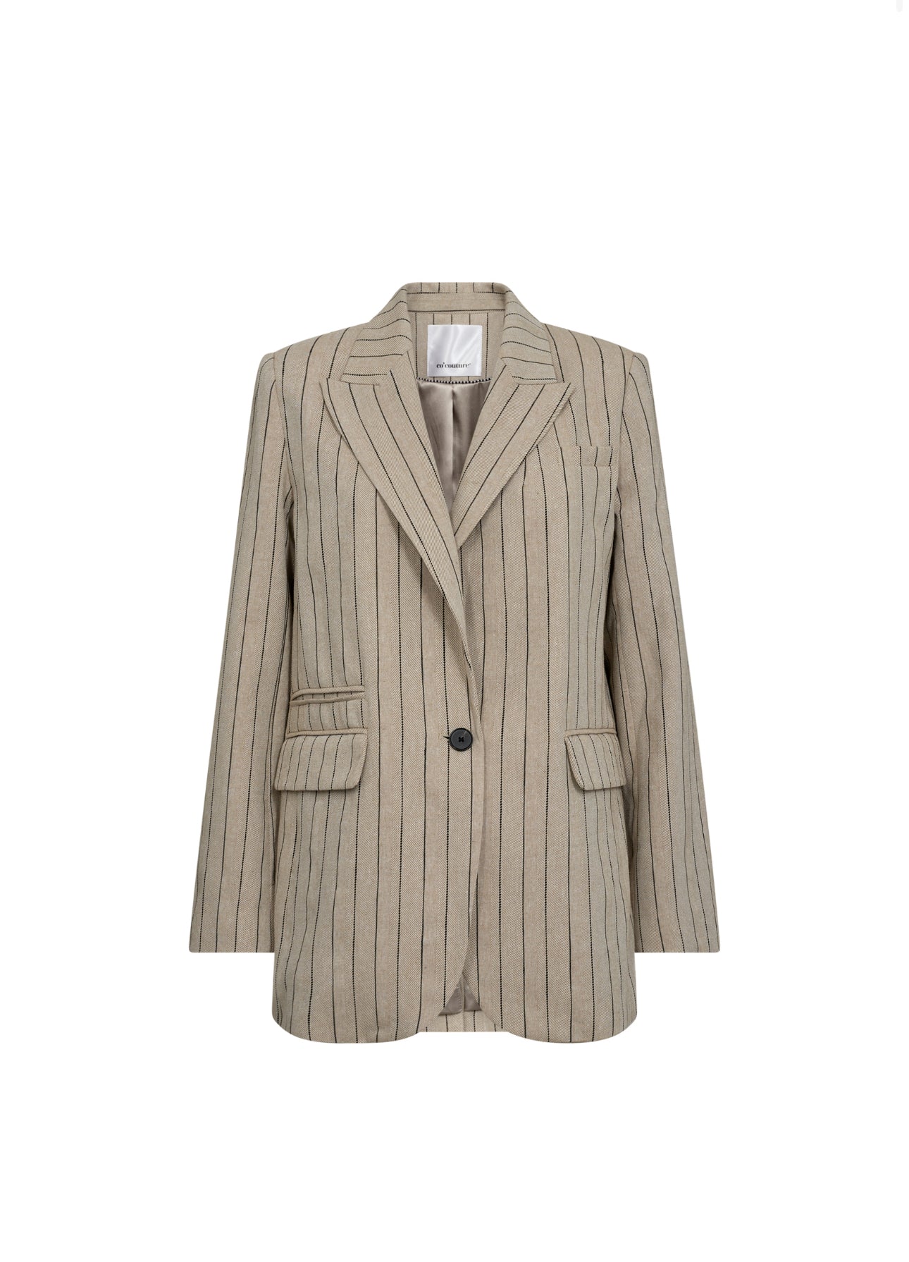 Co’couture | LinenCC Pin Single Blazer - Sand (30186)