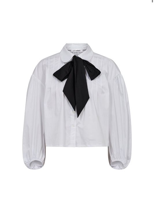 Co'Couture | CottonCC Crisp Bow Shirt - (245-35644)