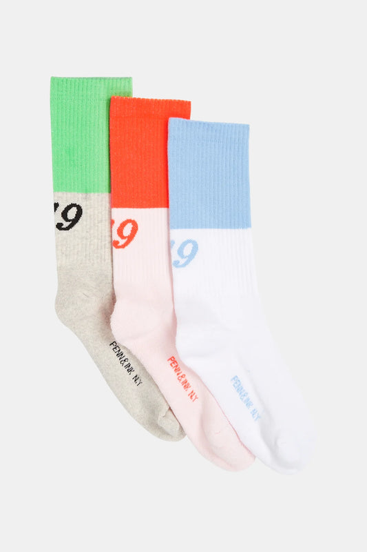 Penn & Ink | Socks 3pack - Multicolor (S25F1630)