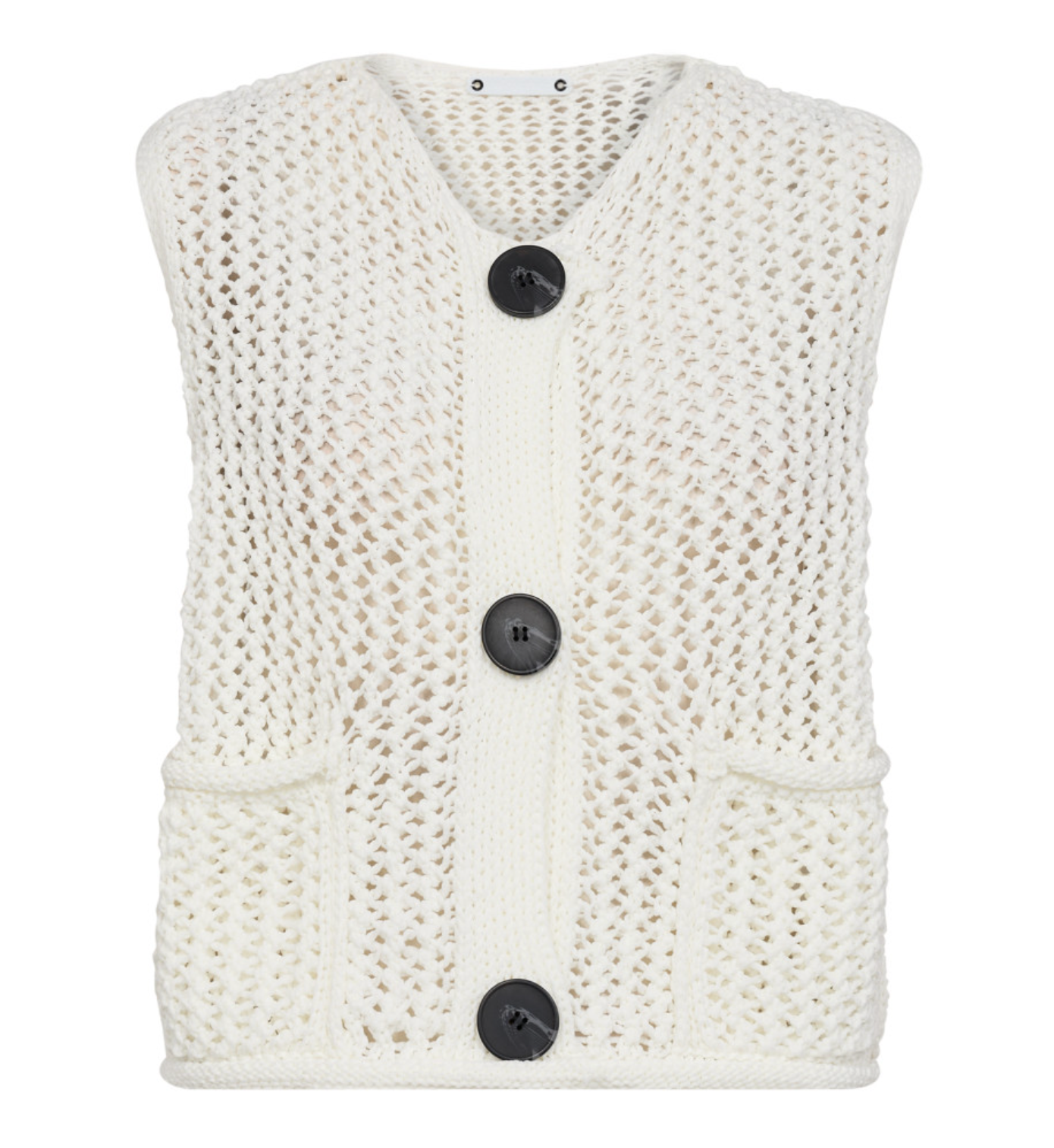 Co'Couture | HensleyCC Knit Vest - Off White (32181)