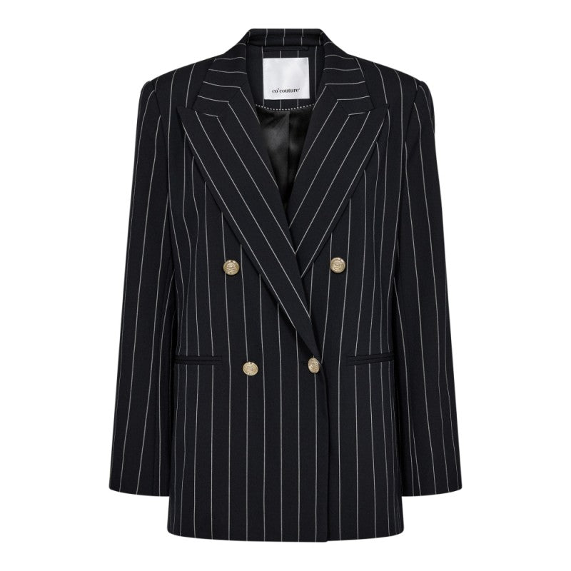 Co'couture | PricillaCC Pin Uniform Blazer - Navy (244-30231)