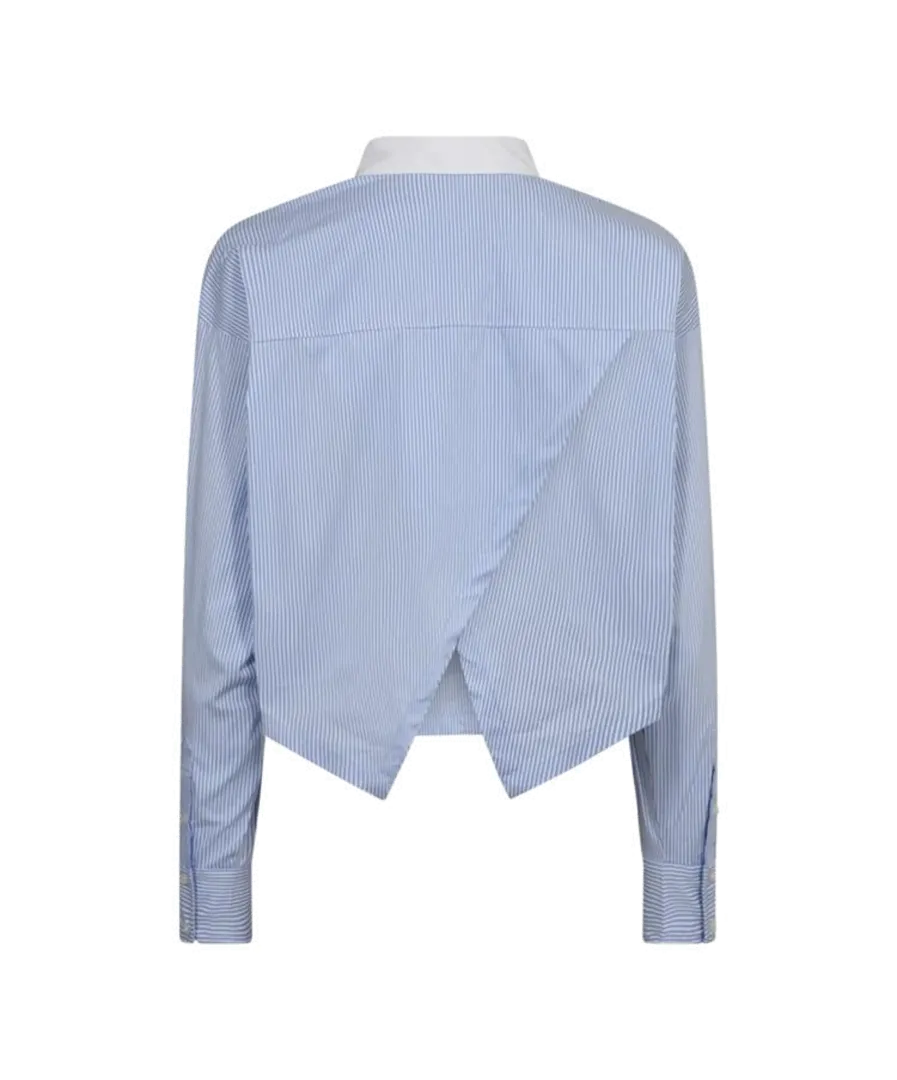 Co'couture | GiaCC Crop Shirt - Pale Blue (246-35740)